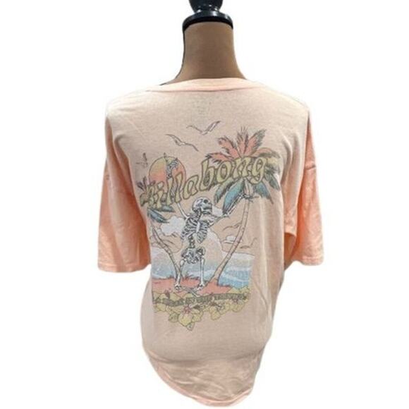 Billabong “Take a Break” Oversized T-Shirt in Peach – Medium – NWT - Picture 2 of 8
